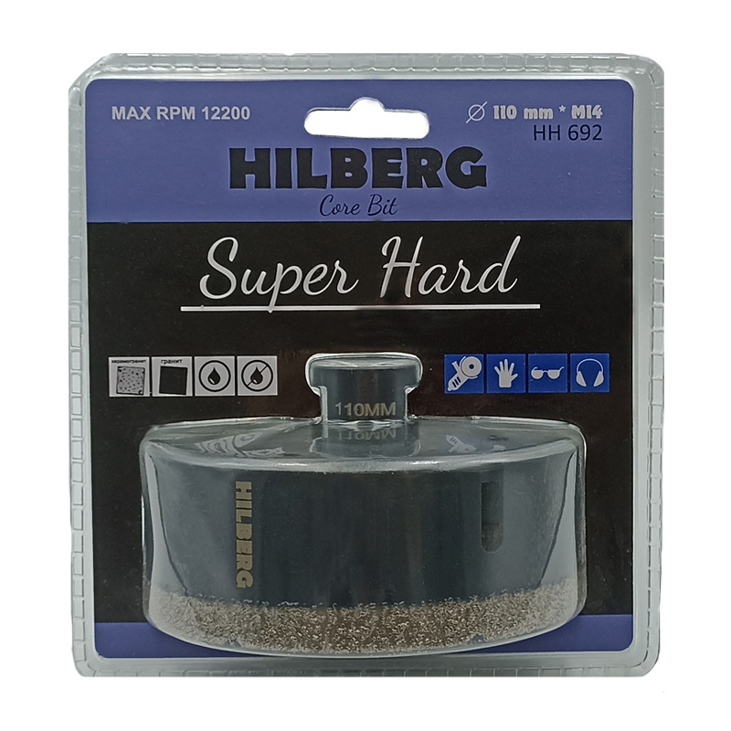 110 Коронка Ø110x35-6 M14 Super Hard 154692 HILBERG, HH692