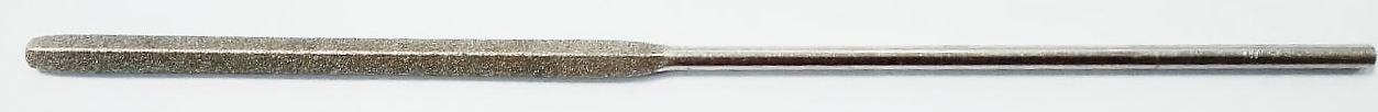 Надфиль алмазный 160-80-3,5 АС15 80/63 треугольник плоский  (форма 05) тупоносый (исп. 1 ) ЛАИ