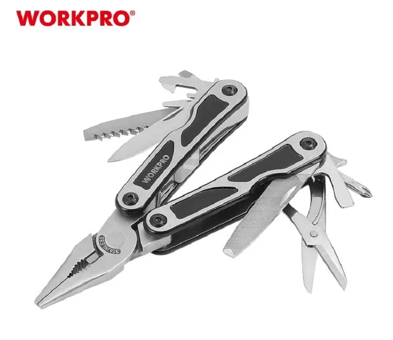 Плоскогубцы многоцелевые WP382009 WORKPRO  15в1 150 мм