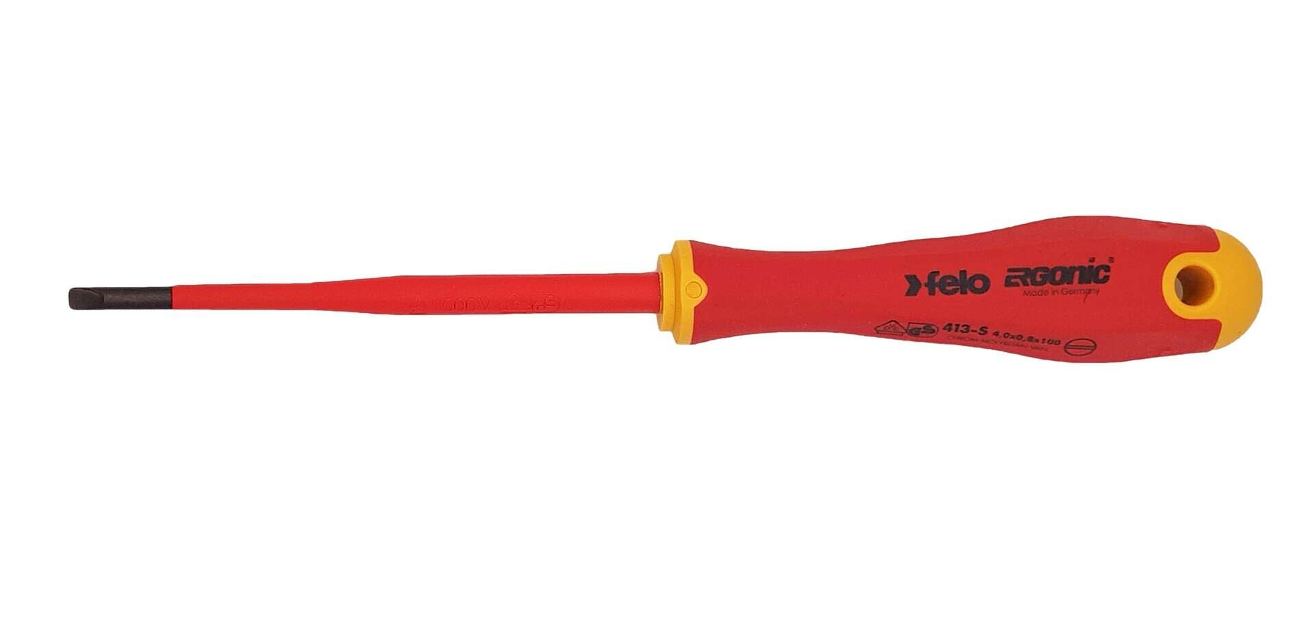 Felo Отвертка диэлектрическая SL 4,0х0,8 E-Slim Ergonic 41394090