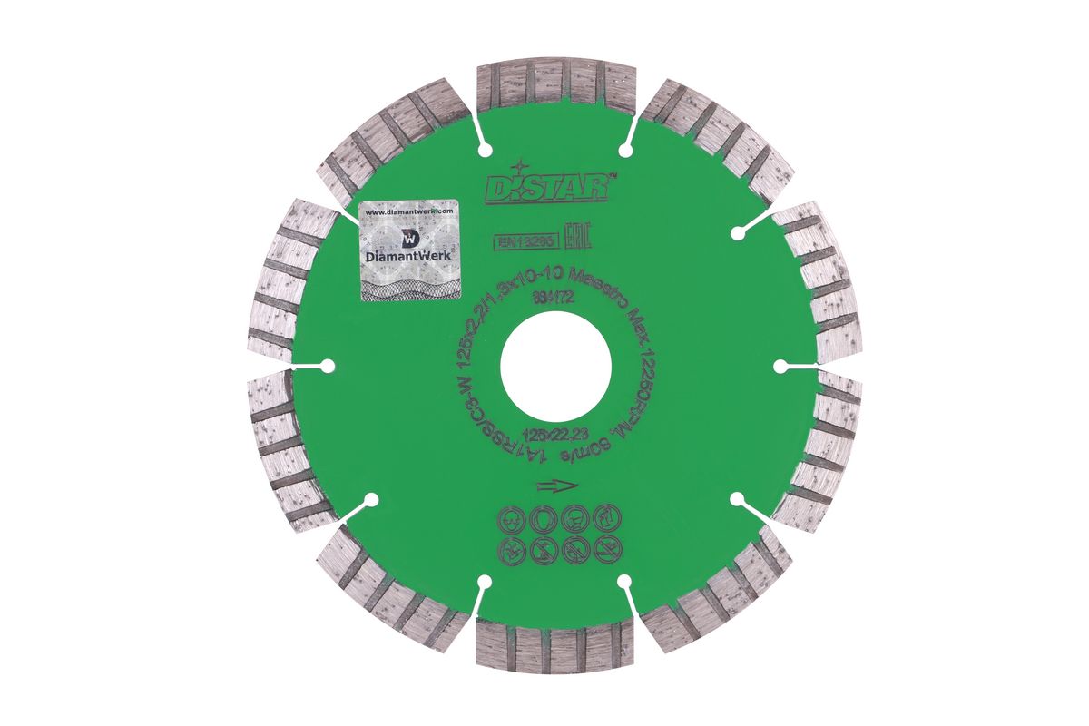 Алмазный диск DISTAR 1А1RSS/C3-W 125×2,2/1,3×10×22,2-10 Maestro