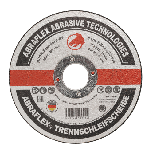 Отрезной круг ABRAFLEX А-30 Standart BF 115х2,5х22,2 металл 10518