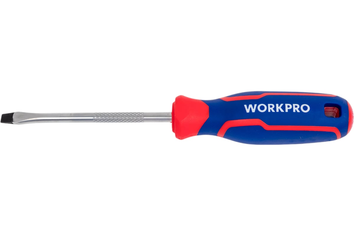 Отвертка с магнитным наконечником Шлиц 6,5X100мм CR-V WORKPRO WP221019