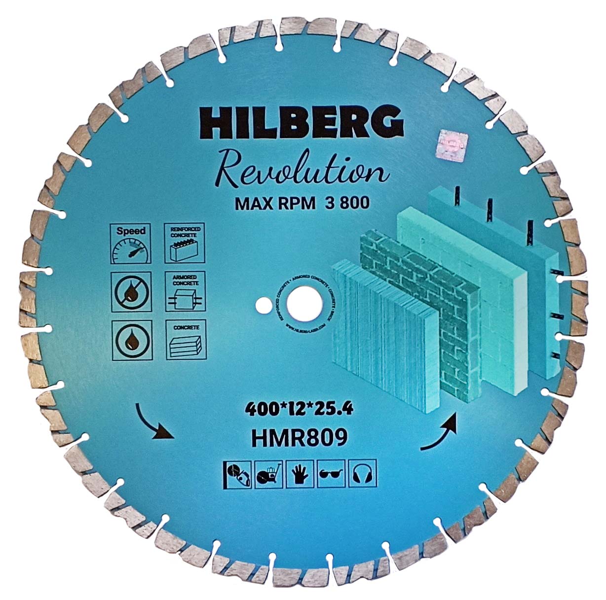Алмазный диск HILBERG Revolution 400x12x25,4 HMR809