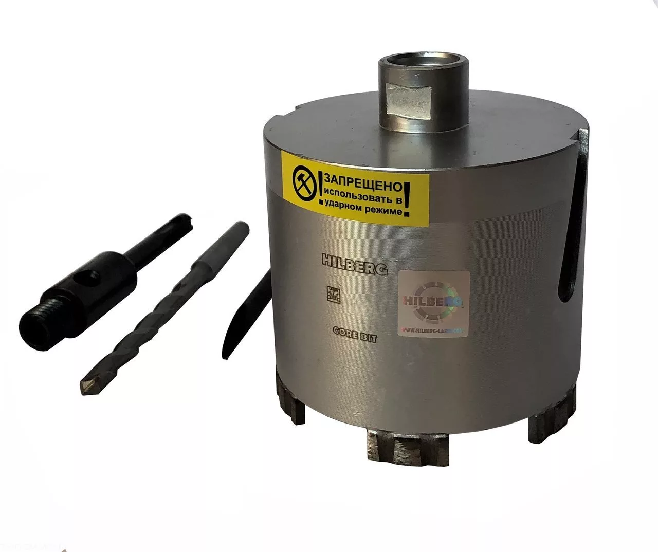Алмазная коронка Hilberg Laser 6T 112*90mm HM211