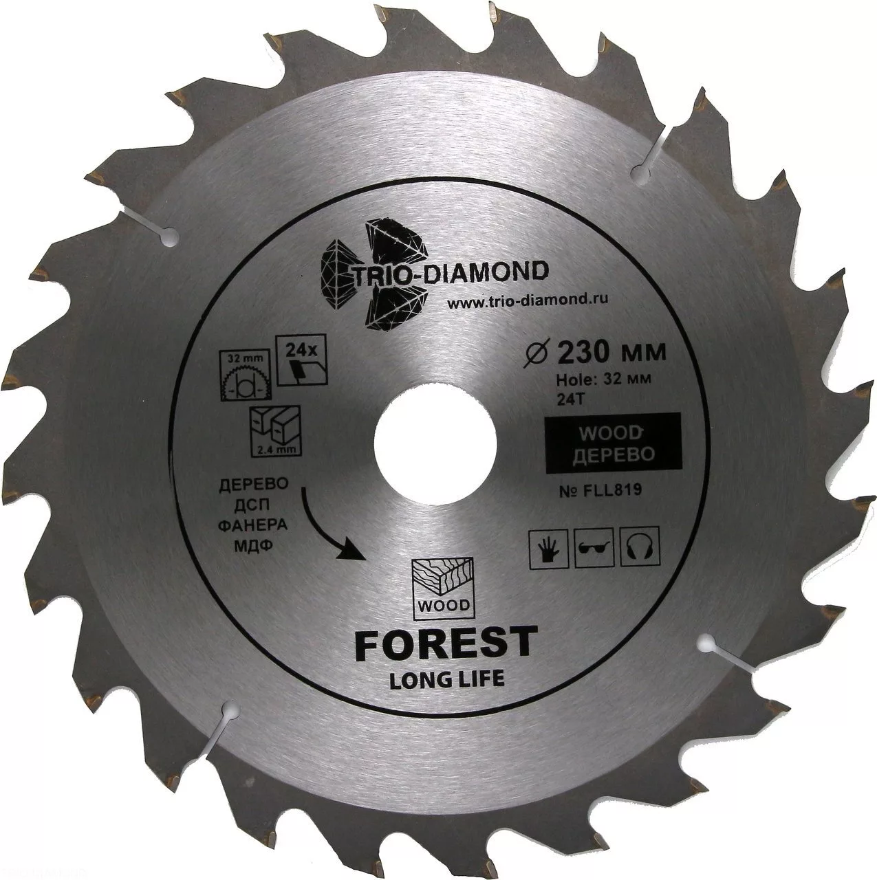 Диск Trio-Diamond Forest Long Life 230*24T*32/30mm FLL819