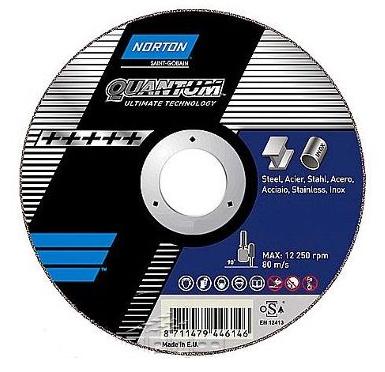 Отрезной круг 230*1.9*22.23 ZA46ZZ-BF41 Quantum Norton (нерж) 66252837990