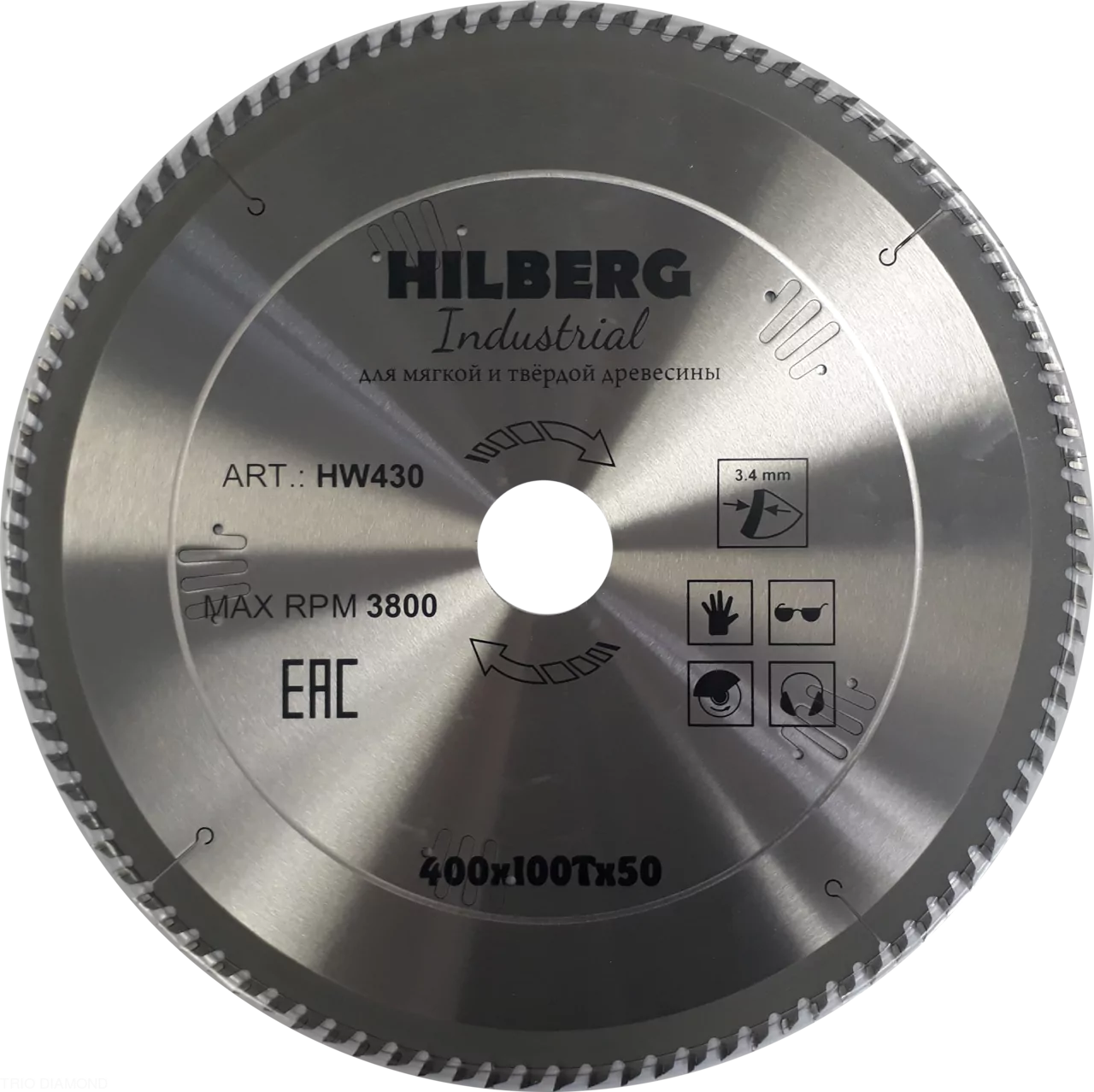 Диск пильный Hilberg Industrial Дерево 400*100Т*50mm HW430