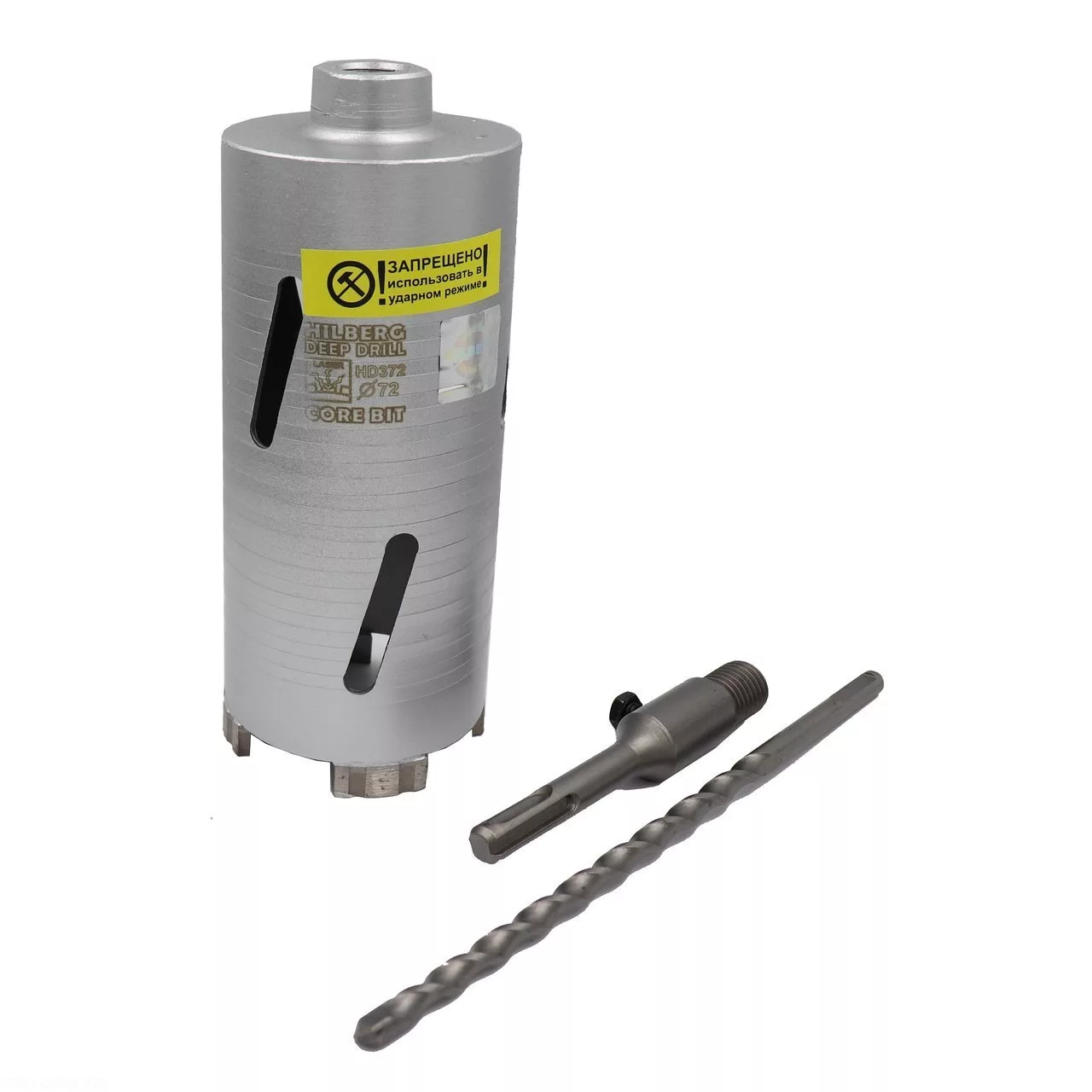 Алмазная коронка Hilberg Laser Deep Drill 4T 72*150mm HD372