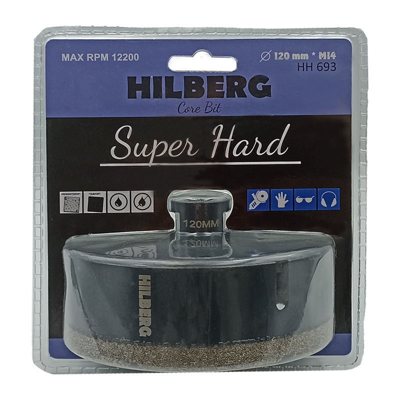 Коронка Ø120x35-6 M14 Super Hard 154693 HILBERG, HH693