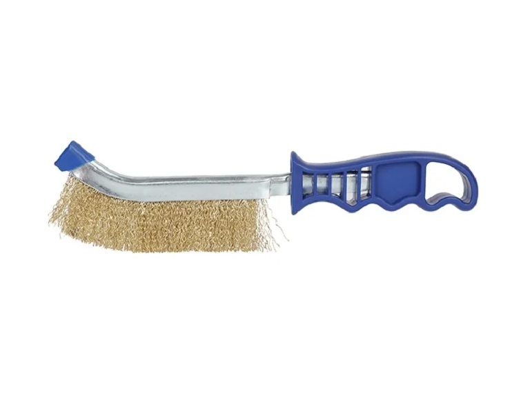 Щетка проволочная омедненная 25см WP253003 WORKPRO.