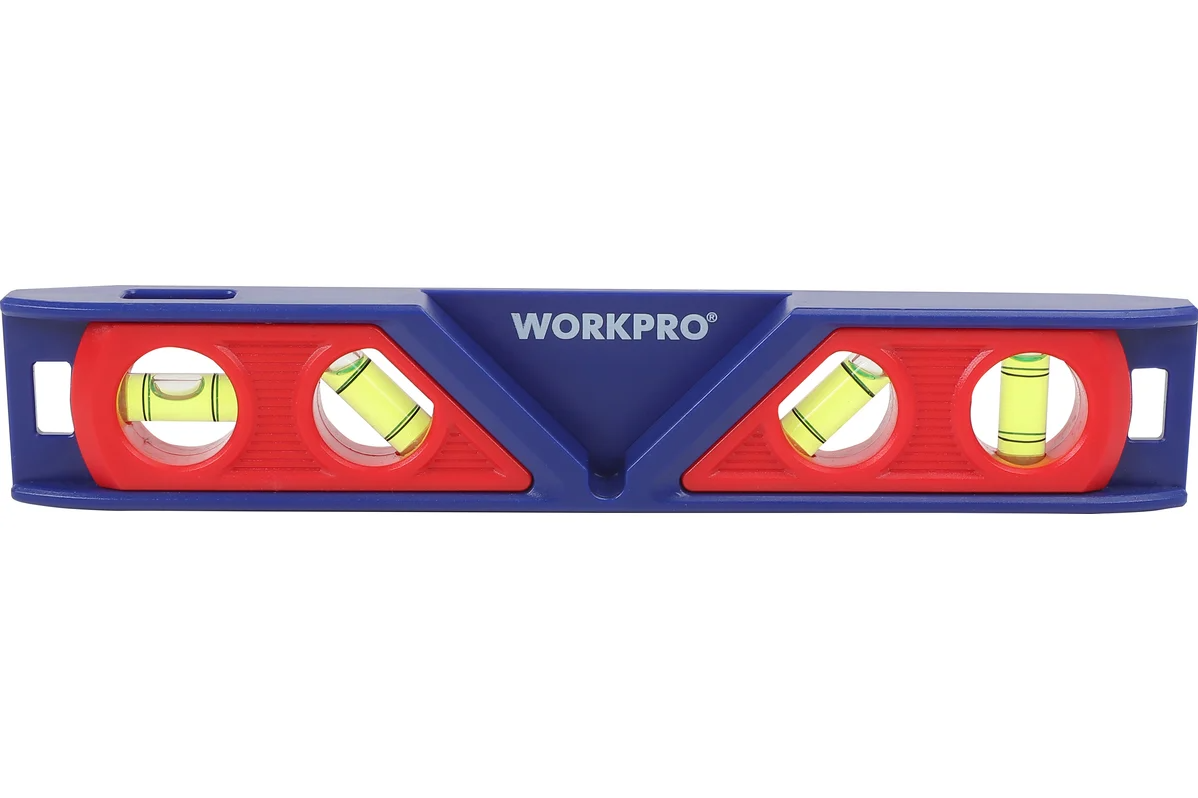 Уровень рамный WP262028 WORKPRO 225мм магнитный 4 глазка.