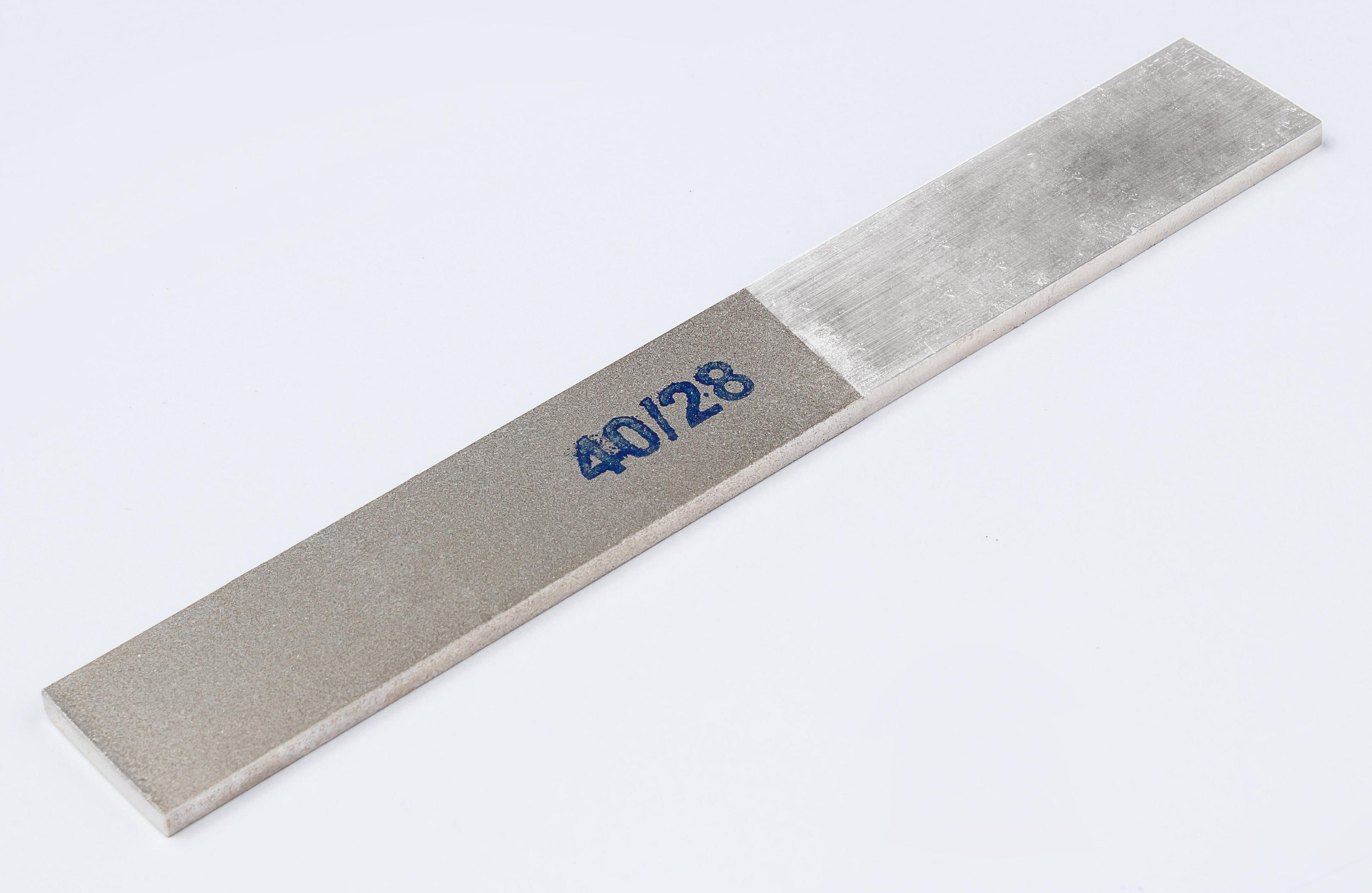 Брусок алмазный с ручкой 40/28 140×20×3 Россия 17269