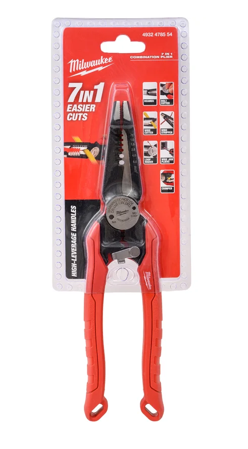 Комбинированные кусачки для зачистки проводов Milwaukee 7 в 1, 4932478554