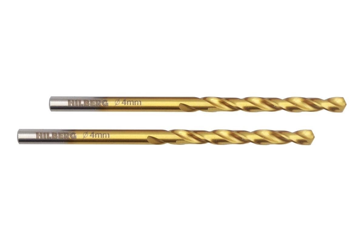 Сверло по металлу 4.0*75(43)мм (2шт) Hilberg Cobalt 5% TOP, CO040