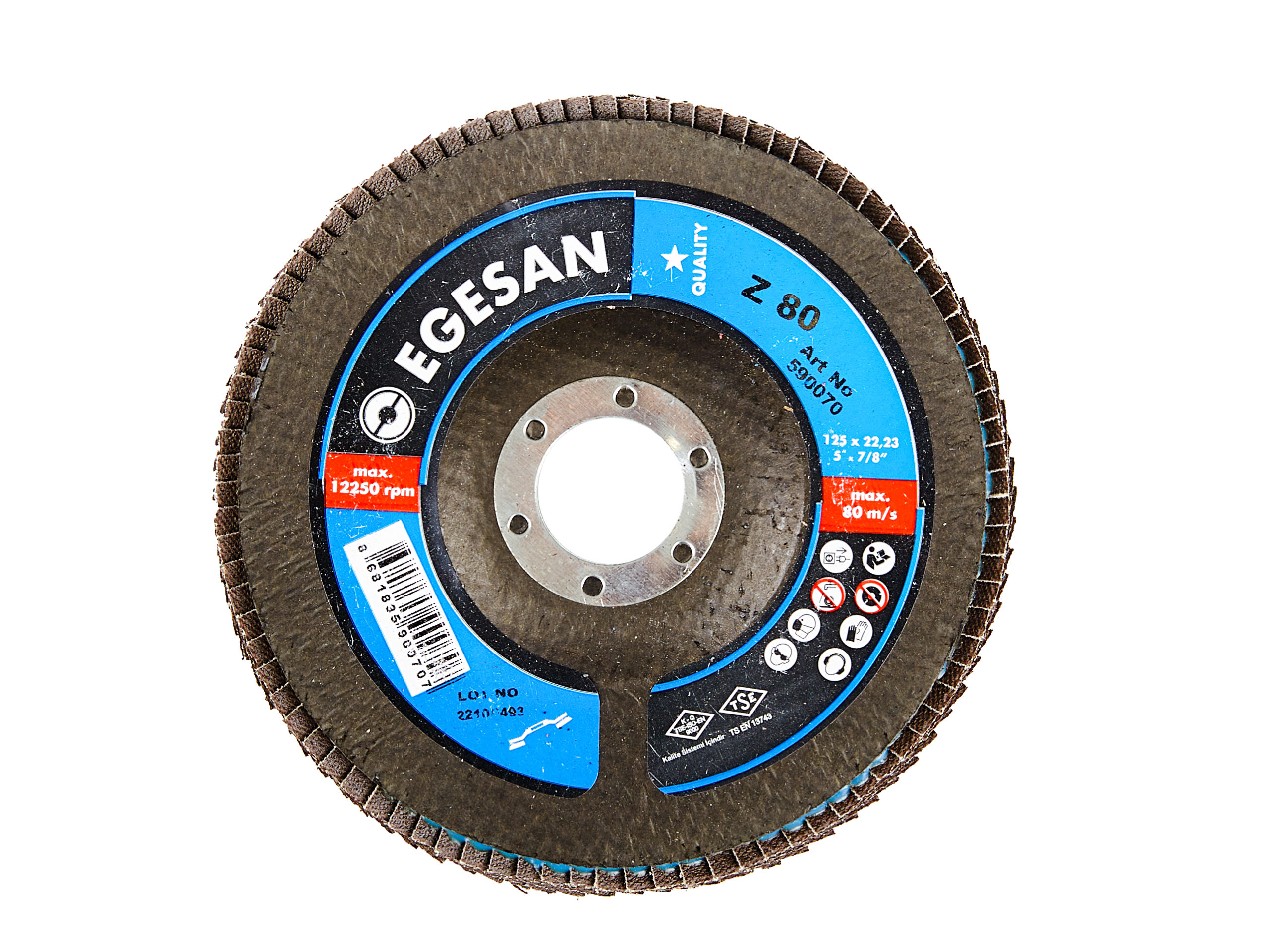 EGESAN Круг лепестковый торцевой зернистость 80 590070