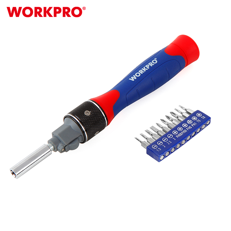 Реверсивная отвертка DOUBLE DRIVE (12 насадок) WP221051 WORKPRO