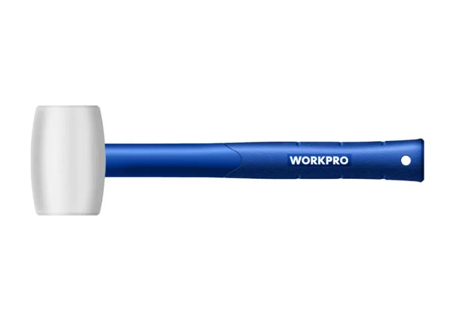 Киянка резиновая  WORKPRO 450г WP241040 (белая)