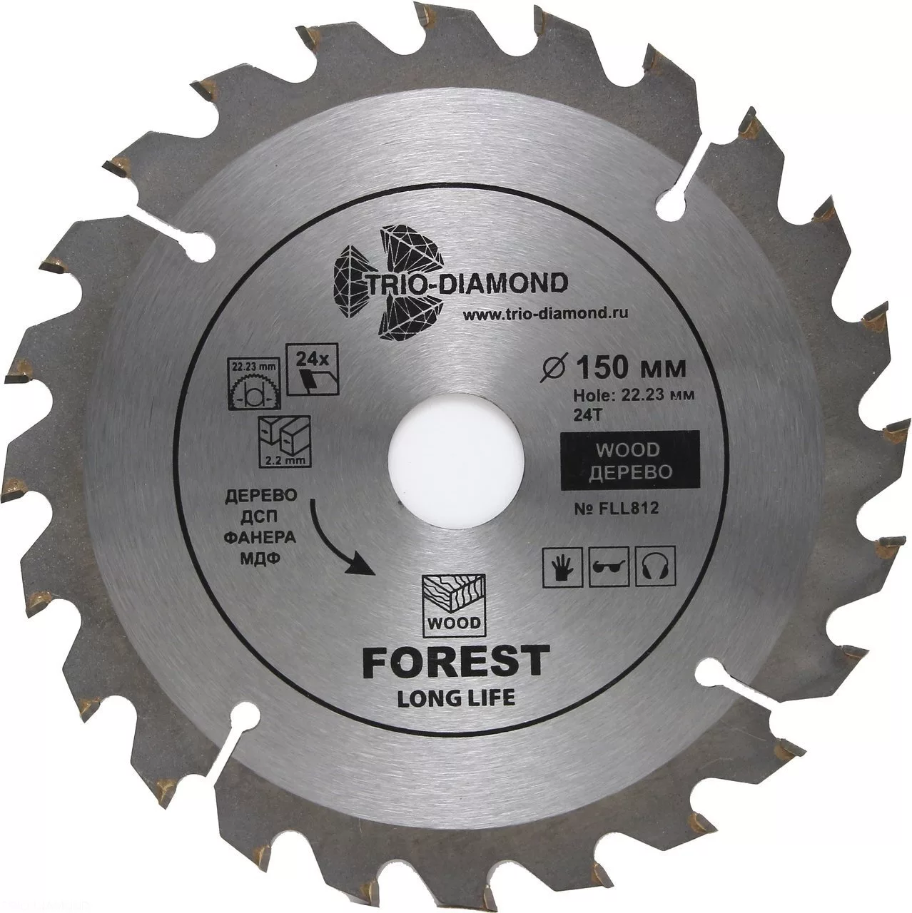 Диск Trio-Diamond Forest Long Life 150*24Т*22,23mm FLL812