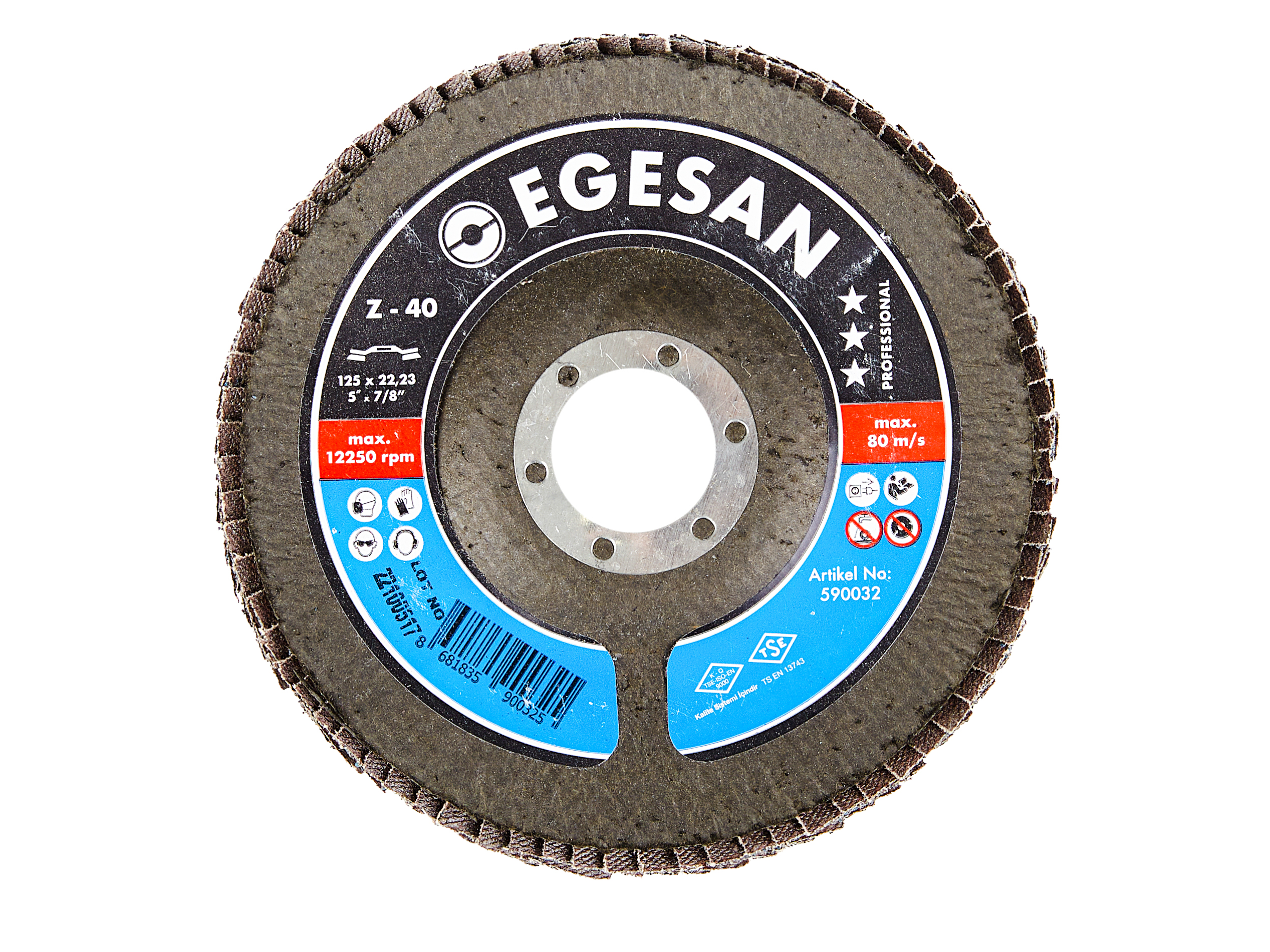 EGESAN Круг лепестковый (PRO) торцевой зернистость 40 590032