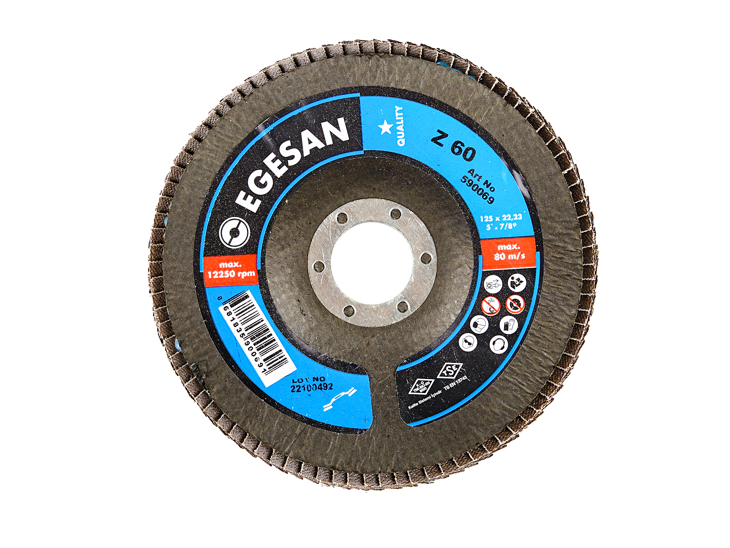 EGESAN Круг лепестковый торцевой зернистость 60 590069