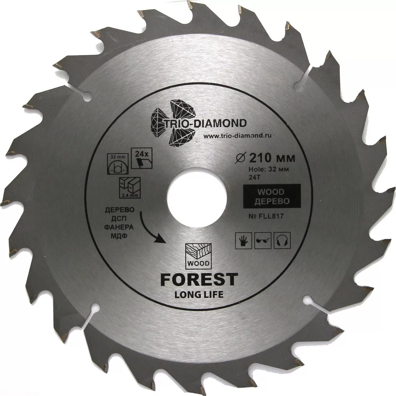 Диск Trio-Diamond Forest Long Life 210*24T*32/30mm FLL817