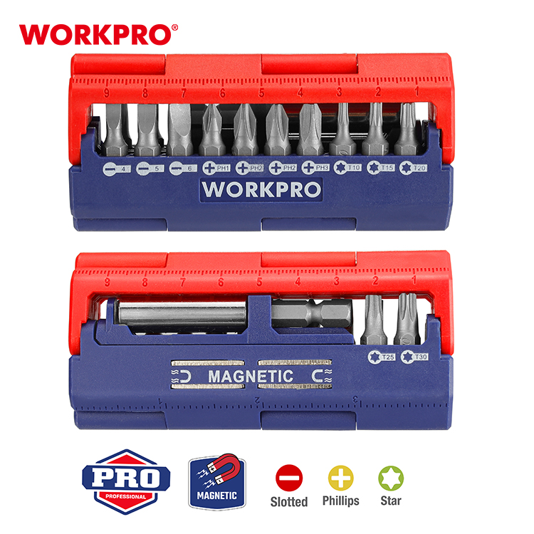 Набор бит 13шт WP221062 WORKPRO Metric, WP221062