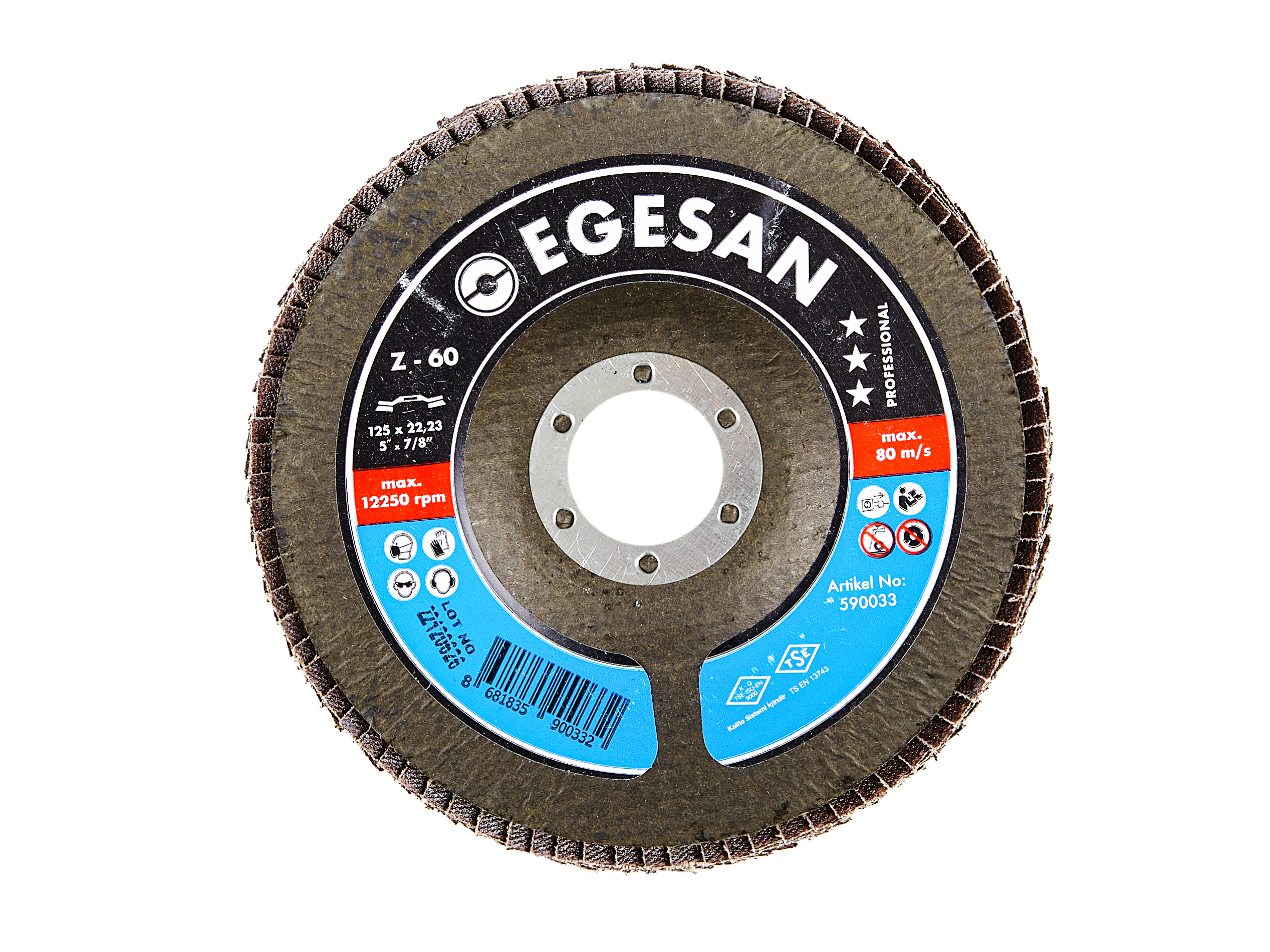 EGESAN Круг лепестковый (PRO) торцевой зернистость 60 590033