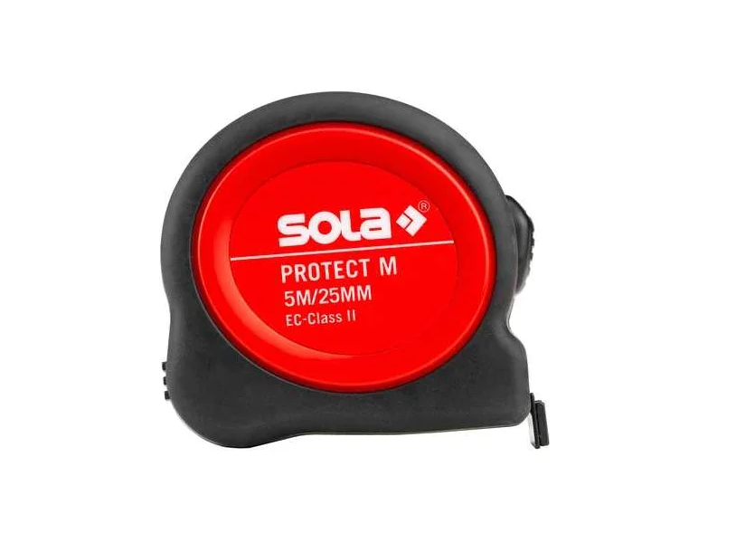 SOLA Рулетка Protect M PE 525, L=5 м, магнитная, 25 мм, II класс 50570601