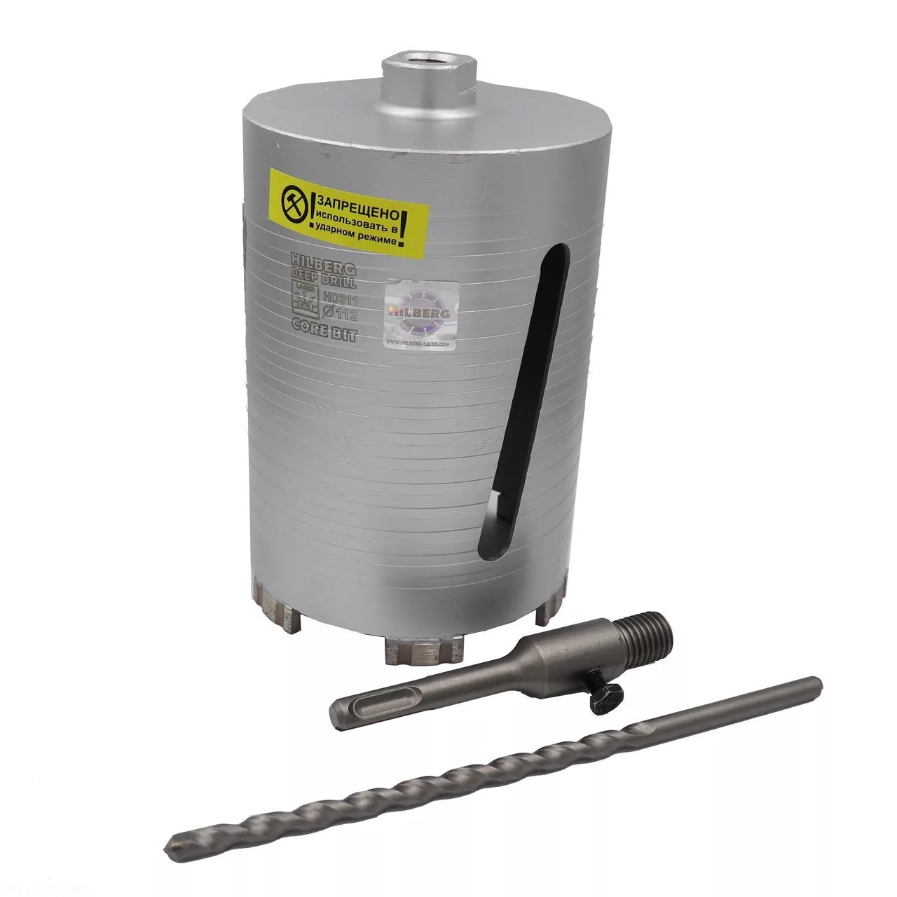 Алмазная коронка Hilberg Laser Deep Drill 6T 112*150mm HD311