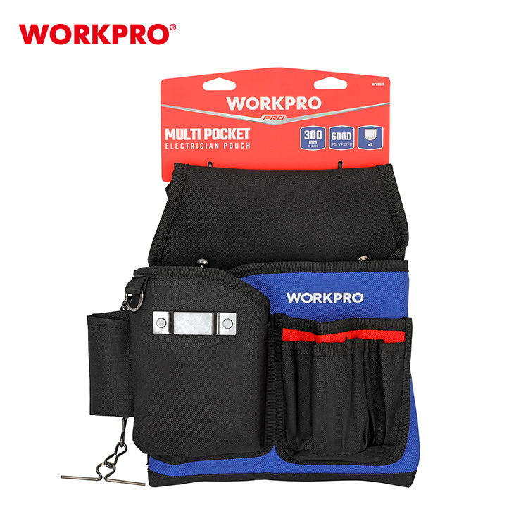 Сумка электрика поясная 600D 290х270мм WP281015 WORKPRO